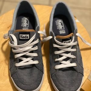 Keds center sneaker size 8 denim blue